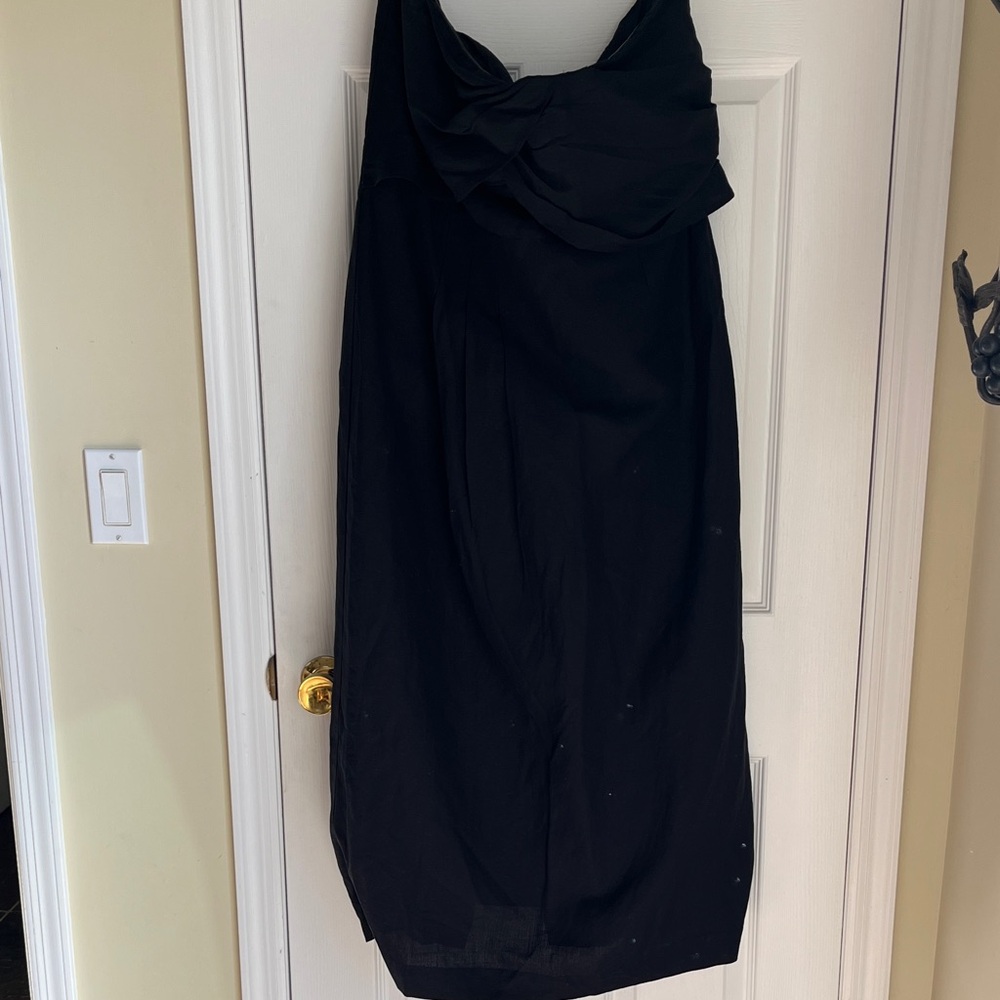 Ann Taylor Black Strapless Dress